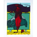 Valerio Adami, Bologna 1935 / Senza titolo, screenprint a colori on paper