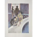 Alberto Sughi, Cesena 1928-Bologna 2012 / Senza titolo, lithograph a colori on paper