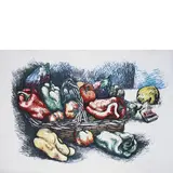 Renato Guttuso, Bagheria 1911-Roma 1987 / Senza titolo, screenprint a colori on paper