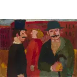 Franz Borghese, Roma 1941-2005 / Senza titolo, oil on panel