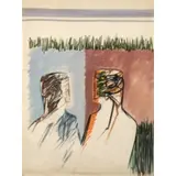 Mario Rossello, Savona 1927-Milano 2001 / Due figure, 1969