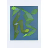 Achille Perilli, Roma 1927 / Tanzenlabirintleu, 1998, screenprint a colori on paper
