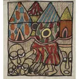 Twins Seven-Seven, Nigeria 1944-2011 / Senza titolo, mixed media on tessuto