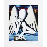 Mark Kostabi, Los Angeles 1960 / Senza titolo, 2019, screenprint a colori on paper