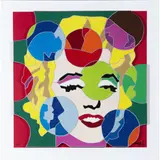 Ugo Nespolo, Mosso Santa Maria 1941 / Marylin, 1990-99, screenprint a colori on superficie di materiale plastico