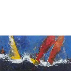 Catanzaro 1960 / Raffica by Francesco Toraldo, oil and acrilico on canvas, offered Mar 2021