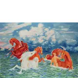 Aligi Sassu, Milano 1912-Palma di Maiorca 2000 / Senza titolo, lithograph a colori on paper