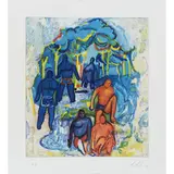 Sandro Chia, Firenze 1946 / Senza titolo, lithograph colori on paper