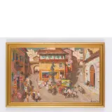 Vadim Ivanovich Odaynik, Odessa, 1925 - Kiev, 1984 / Piazza spagnola / Firmato Odaynik in basso a destra