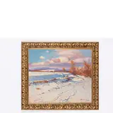 Kobyletska Poliana, 1891 - Uzhgorod, 1975 / Paesaggio invernale / Firmato Bokshay e datato 1958 in basso a destra by Josif Josifovich Bokshay, oil on canvas, offered Apr 2021