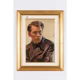 Kharkov, 1908 - Kiev, 1985 / Ritratto di giovane uomo by Gheorghiy Stepanovich Melikhov, oil on cardboard, offered Apr 2021