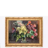 Kherson, 1884 - Kiev, 1974 / Natura morta con fiori by Aleksey Alekseevich Shovkunenko, oil on canvas, offered Apr 2021