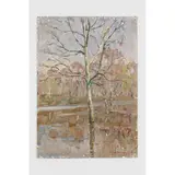 Aleksandr Grigorievich Maksimenko, Kobelyaksky, 1916 - Kiev, 2011 / Paesaggio autunnale / Firmato Maksimenko e datato 79 in basso a destra, oil on cardboard
