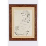 Viktor Zaretsky, 1925 - 1990 / Ritratto di giovane ragazza che legge / Firmato Zaretskiy in basso a destra, pencil on paper