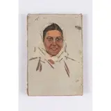 Aleksandr Grigorievich Maksimenko, Kobelyaksky, 1916 - Kiev, 2011 / Ritratto di giovane contadina, oil on canvas