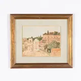 Carlo Quaglia, Terni 1903 - Roma 1970 / Il Foro Romano / Firmato C Quaglia in basso a sinistra