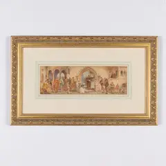 Charles Cattermole, Francia, 1832 - 1900 / Scena storica / Firmato C Cattermole e datato in basso a destra, Acquarello su carta