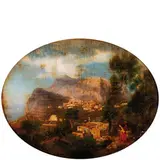 Giuseppe Carelli, Napoli, 1859 - Portici, 1921 / Veduta di Capri, oil on canvas incollata on vetro