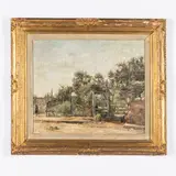 Eugenio Scorzelli, Buenos Aires 1890 - Napoli 1960 / Giardino ai Ponti Rossi / Firmato Eug Scorzelli in basso a destra