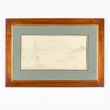 Harry John Johnson, Birmingham 1826 - Londra 1884 / Il Colosseo dal Palazzo dei Cesari / Iscrizione Coliseum from Palace of the Caesars e timbro in basso a destra, pencil on paper