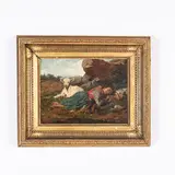 Antonio Ferrigno, Maiori 1863 - Salerno 1940 / Riposo in campagna / Firmato A Ferrigno in basso a sinistra