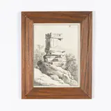Roma, 1819 - 1904 / Tomba di Nerone / Iscrizione Herber e data 1822 in basso a destra by Giovanni Battista Camuccini, Disegno su carta, offered Jun 2021