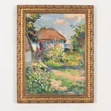 Ilya Nissonovich Shtilman, Kiev, 1902 - 1966 / Paesaggio con casolare / Firmato Shtilman e datato 1958 in basso a destra, oil on canvas