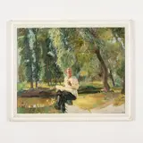 Kharki, 1908 - Kiev, 1985 / Studio per il dipinto Gorkiy / Monogramma GM in basso a destra by Georgy Stepanovich Melikhov, oil on canvas, offered Jul 2021