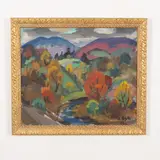 Uzhgorod, 1911 - 1987 / Autunno / Firmato A Kotska e datato 82 in baaso a destra by Andrey Andreevich Kotska, oil on canvas, offered Jul 2021