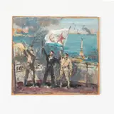 Grigoriy Stepanovich Vasetskiy, Novoivanovka, 1928 / La liberazione di Sebastopoli / Firmato Vasetskiy in basso a destra
