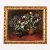1905 - 1968 / Lillà e tulipani by Vladimir Nikolaevich Kostesky, oil on canvas, offered Jul 2021