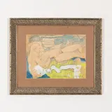 Viktor Zaretsky, Belopolye, 1925 - Kiev, 1990 / Nudo / Firmato V Zaretsky in basso a destra, mixed media on paper