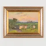 Odessa, 1925 - Kiev, 1984 / Tramonto by Vadim Ivanovich Odaynik, oil on cardboard, offered Jul 2021