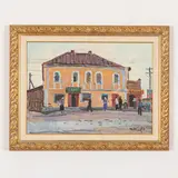 Smolensk, 1917 - Kiev, 2005 / La casa del tea / Firmato e datato 70 in basso a destra by Tetyana Nylivna Yablonska, oil on canvas, offered Jul 2021
