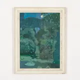 Viktor Zaretsky, Belopolye, 1925 - Kiev, 1990 / Una notte incantata / Firmato V Zaretskiy in basso a destra, oil on canvas applicata on cartoncino