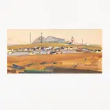 Viktor Zaretsky, Belopolye, 1925 - Kiev, 1990 / Villaggio, mixed media on paper