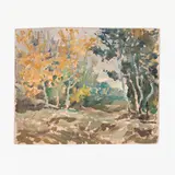 Vesele, 1904 - Kiev, 1997 / Bosco by Mykhaylo Gordyevich Deregus, oil on cardboard, offered Jul 2021
