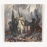 Zemlyanye Khutory, 1926 - Kiev, 2003 / Studio per il dipinto Vittoria del 1975 / Firmato V Shatalin in basso a sinistra by Victor Vasilievich Shatalin, oil on canvas, offered Jul 2021
