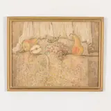 1933 / Natura morta con frutta / Firmato in basso a destra by Galina Sergheevna Grigorieva, oil on canvas, offered Jul 2021