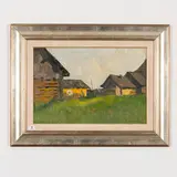 Brest, 1933 - 2015 / L'ultima luce del sole / Firmato in basso a destra by Victor Andrievich Korolchuk, oil on cartoncino, offered Jul 2021