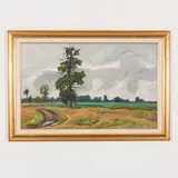 Zemlyanye Khutory, 1926 - Kiev, 2003 / Estate / Firmato V Shatalin in basso a sinistra by Victor Vasilievich Shatalin, oil on cardboard, offered Jul 2021