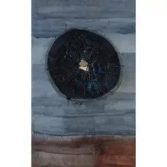 Buenos Aires 1928 / Omaggio a Max Ernst, 1963 by Mario Pucciarelli, oil on canvas, offered Oct 2021
