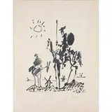 Pablo Picasso, Malaga 1881- Mougins 1973 / Don Chisciotte, 1955, Acquatinta su carta
