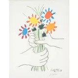 Malaga 1881- Mougins 1973 / Bouquet di fiori, 1958 by Pablo Picasso, lithograph a colori on paper, offered Oct 2021