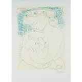 Malaga 1881- Mougins 1973 / La grande maternita` by Pablo Picasso, lithograph a colori on paper, offered Oct 2021
