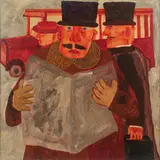 Franz Borghese, Roma 1941- 2005 / Uomo, giornale, autobus