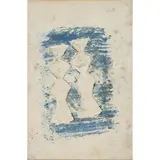 Massimo Campigli, Berlino 1895- St. Tropez 1971 / Figure, 1964, mixed media on paper applicata on canvas