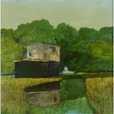 Alessandro Tofanelli, Viareggio 1959 / Paesaggio, oil on panel