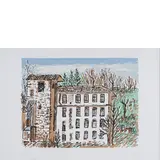 Orfeo Tamburi, Jesi 1910- Parigi 1994 / Le prime fabbriche..., 1983, etching a colori on paper