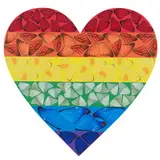 Bristol 1965 / Butterfly heart (small), 2020 by Damien Hirst, Stampa Gicle'e laminata su pannello in alluminio, offered Oct 2021